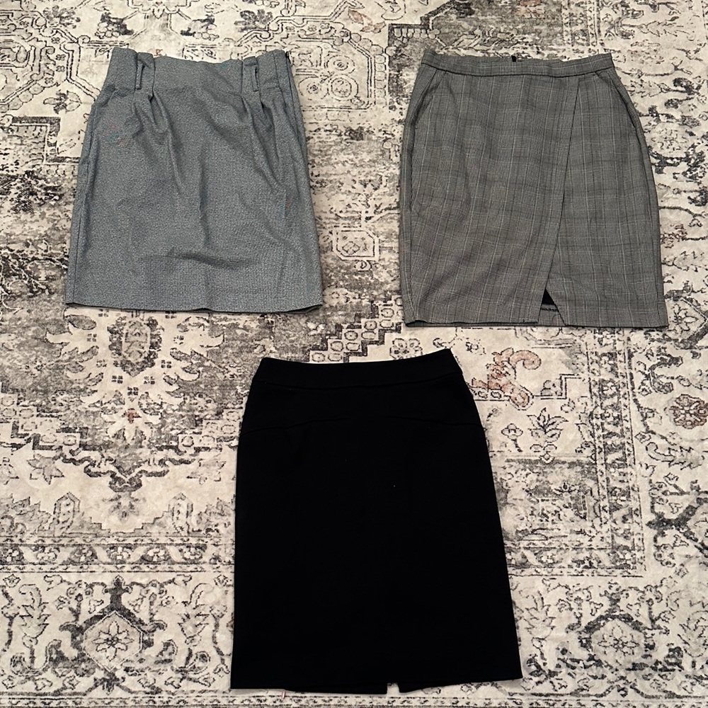 Elegant Black Pencil Skirts - Michael Kors, Banana Republic, & H&M